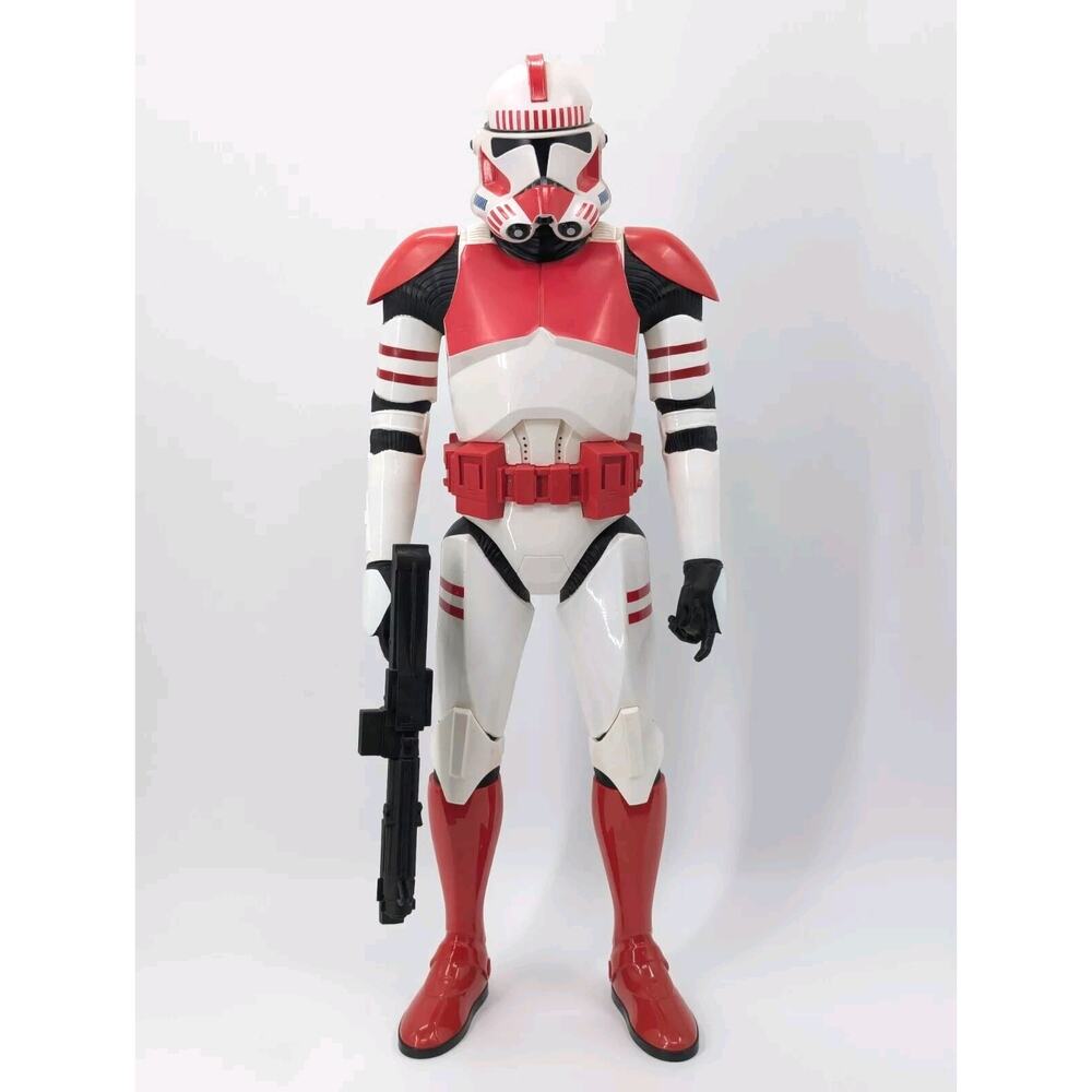 Jakks Pacific 2013 Star Wars Red Clone Shock Trooper Giant Size 31" Inch Figure
